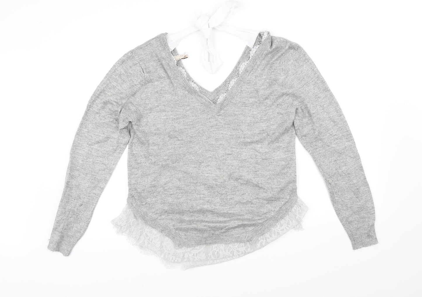Divided Womens Grey   Pullover Jumper Size XS