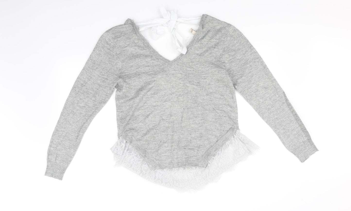 Divided Womens Grey   Pullover Jumper Size XS