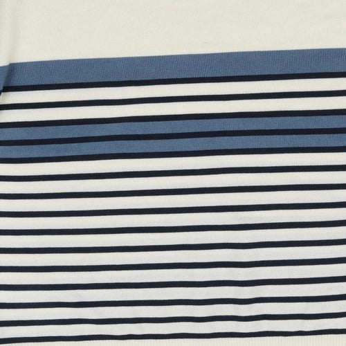 cedarwood state Mens White Striped  Pullover Jumper Size XL