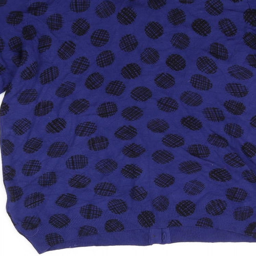 M&S Collection Womens Blue   Cardigan Jumper Size 8