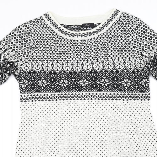 F&F Womens White   Fit & Flare  Size 12