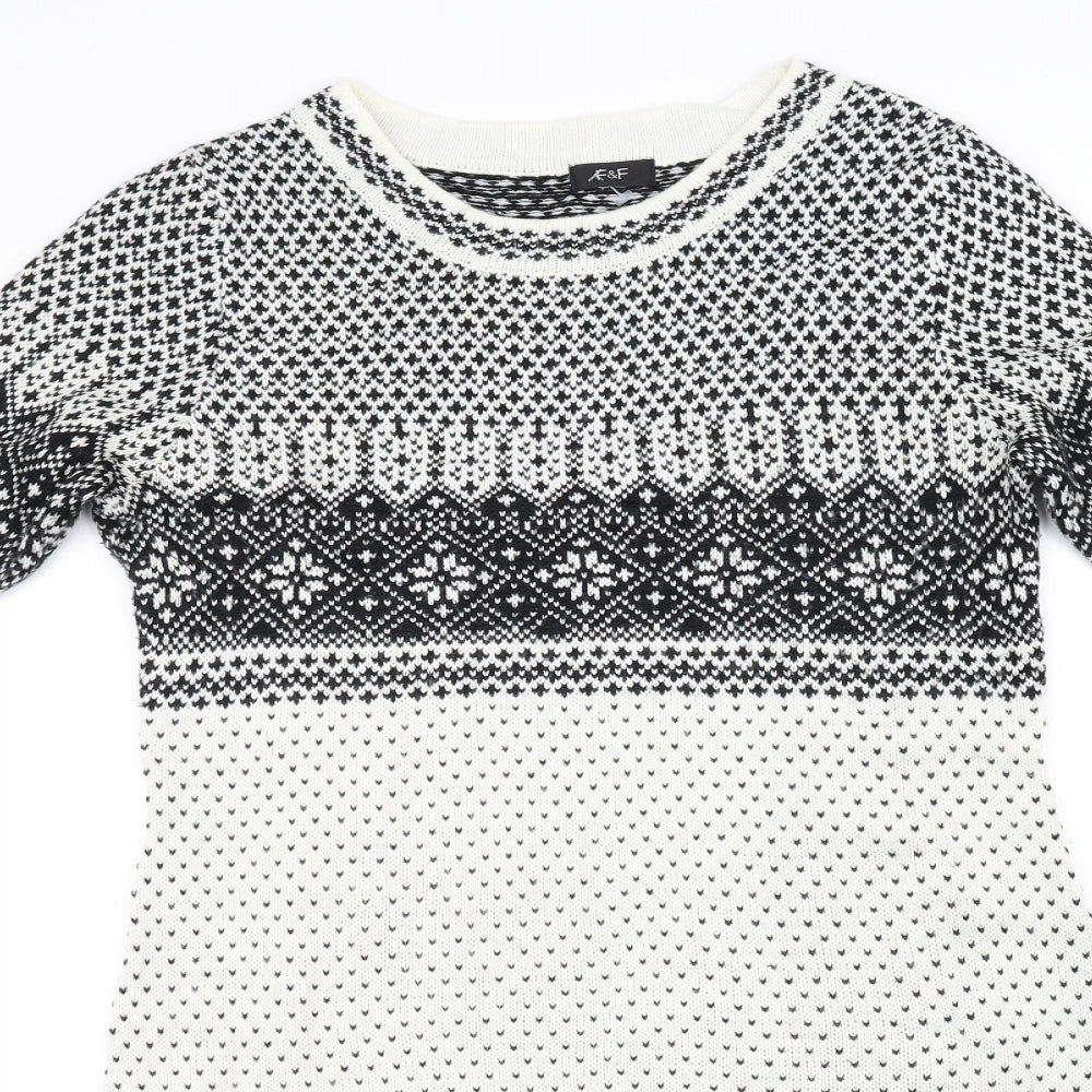 F&F Womens White   Fit & Flare  Size 12