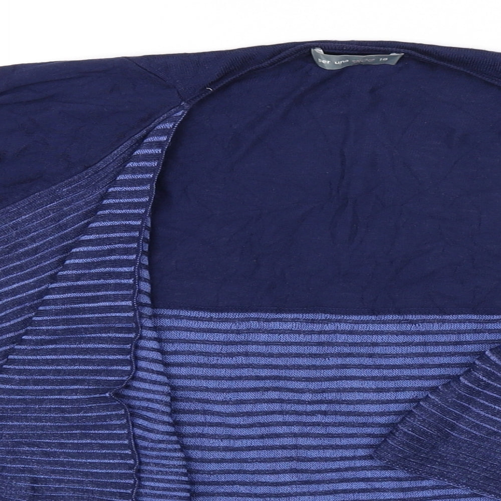 Per Una Womens Blue   Cardigan Jumper Size 18