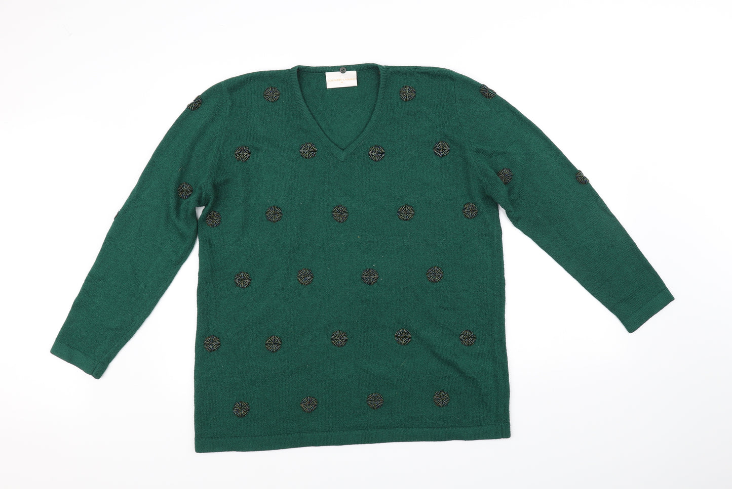Country Casuals Womens Green   Pullover Jumper Size M