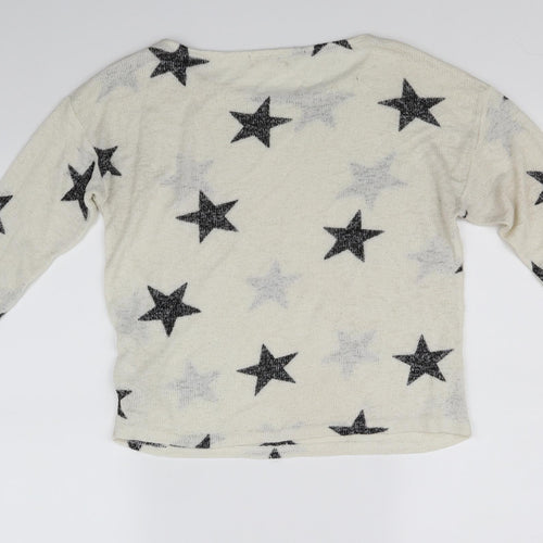 H&M Girls Beige   Pullover Jumper Size 14 Years