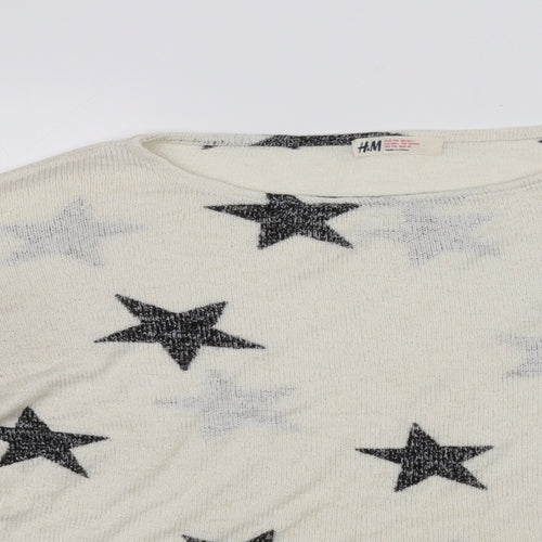 H&M Girls Beige   Pullover Jumper Size 14 Years