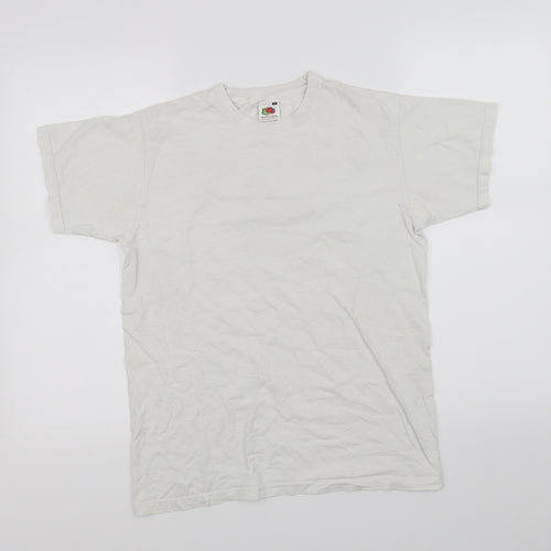 Fruit of the Loom Womens White   Basic T-Shirt Size S