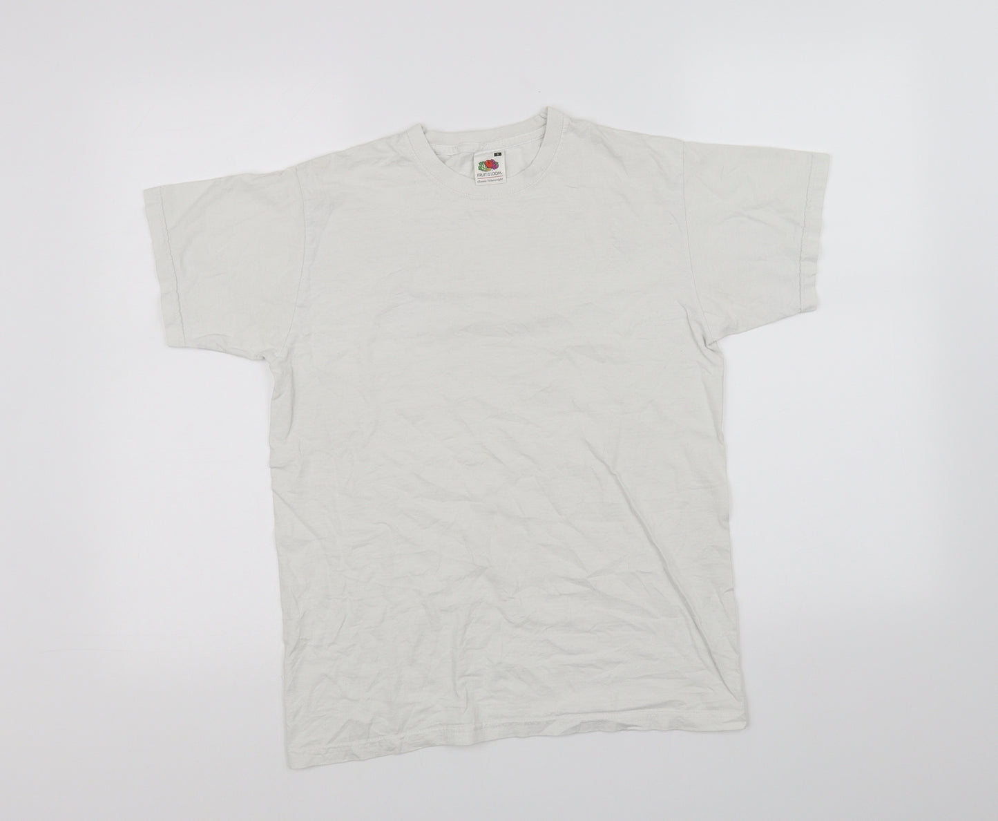 Fruit of the Loom Womens White   Basic T-Shirt Size S