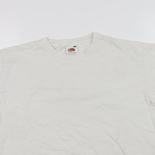 Fruit of the Loom Womens White   Basic T-Shirt Size S