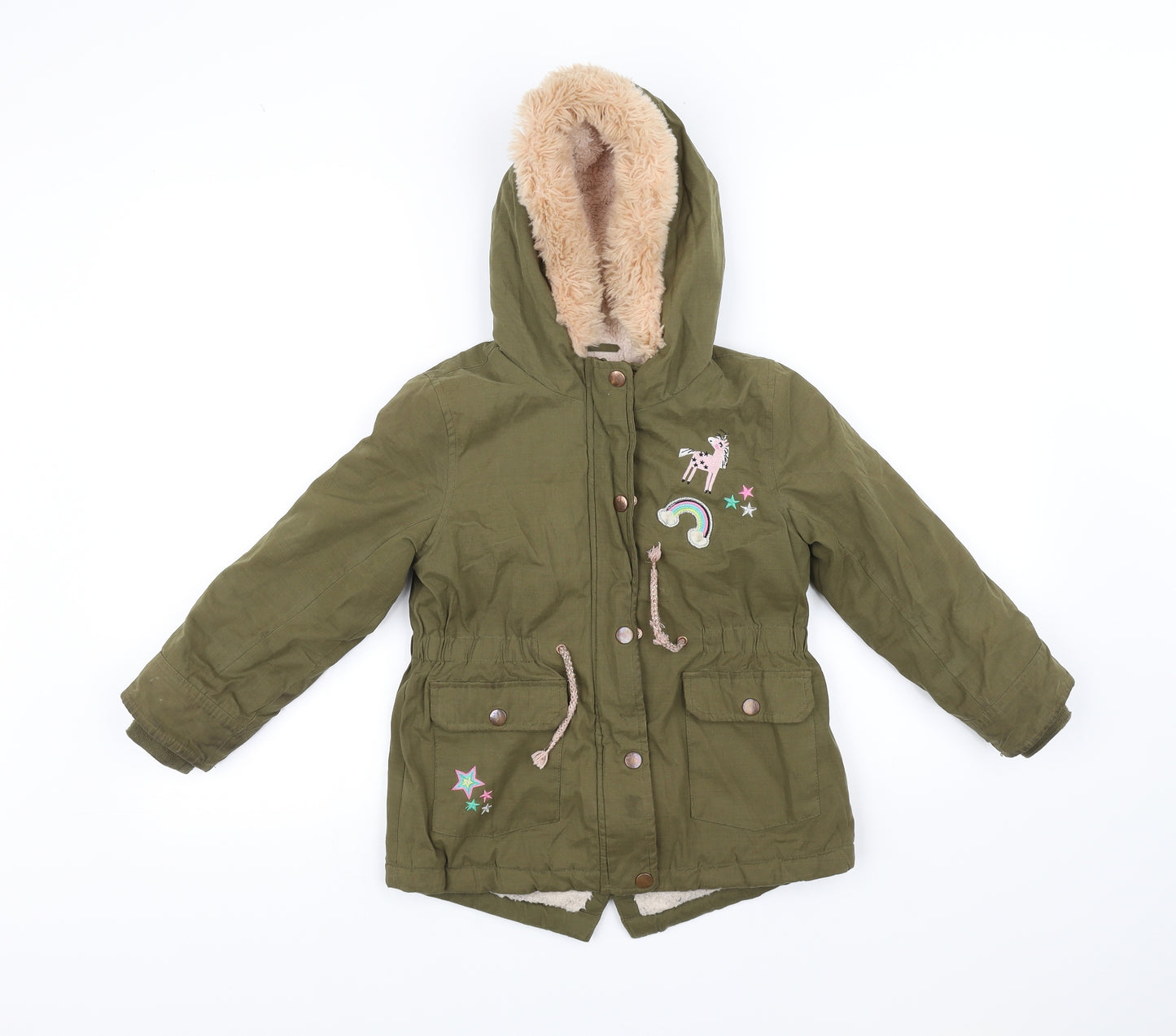 George Girls Green   Jacket  Size 5-6 Years