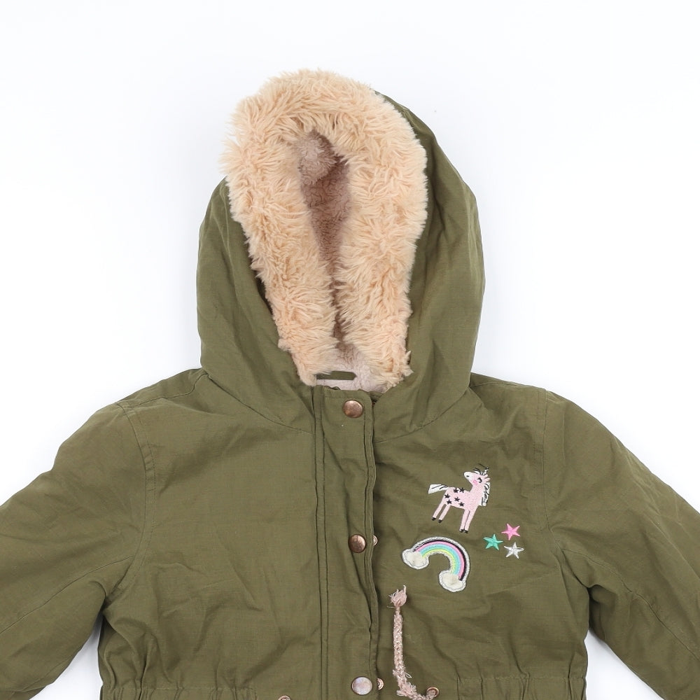 George Girls Green   Jacket  Size 5-6 Years