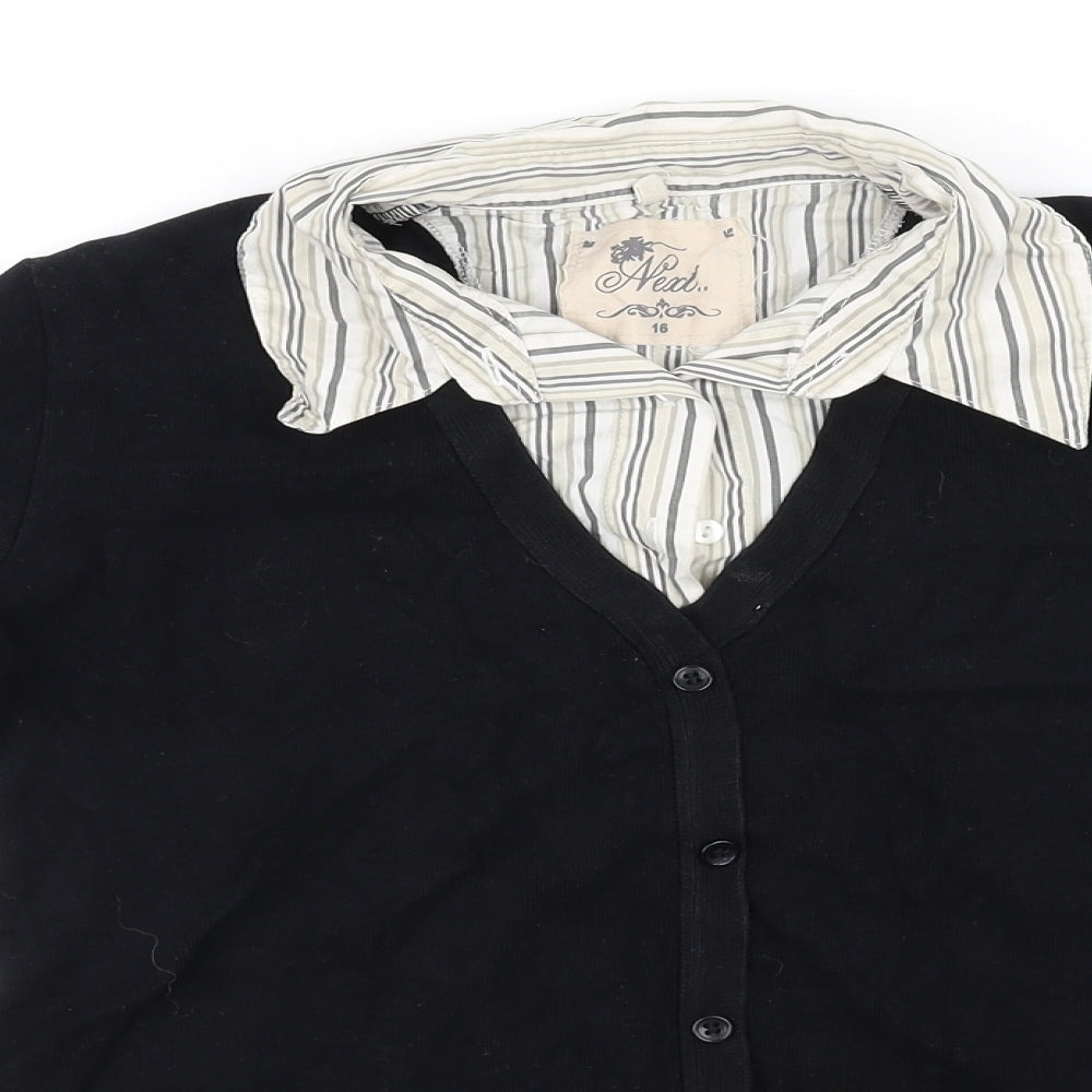 NEXT Womens Black   Pullover Jumper Size 16