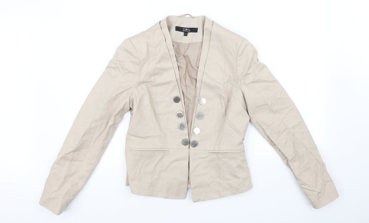 Julie mcdonald Womens Beige Jacket Size 12