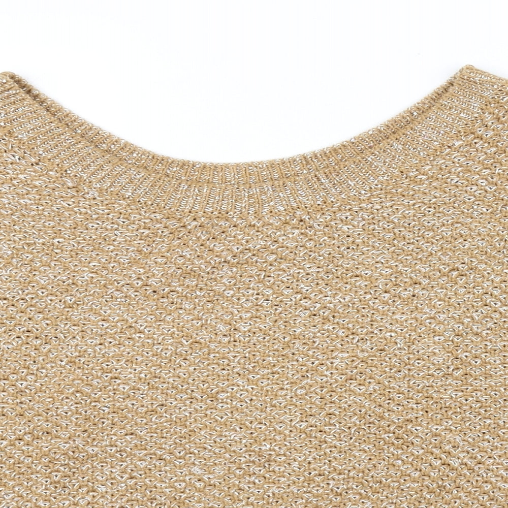 Sisley Womens Yellow   Pullover Jumper Size M