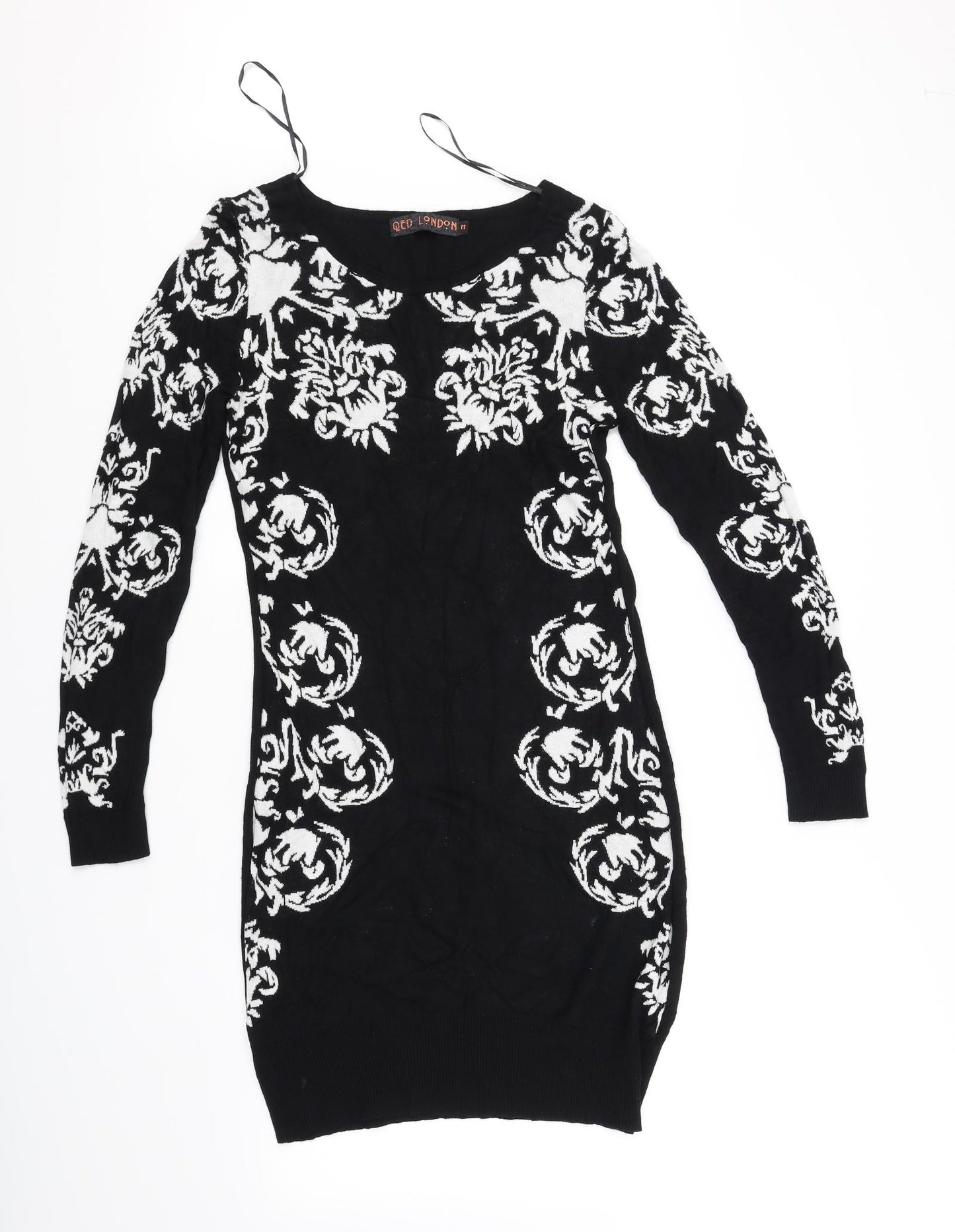 QED London Womens Black   Fit & Flare  Size M