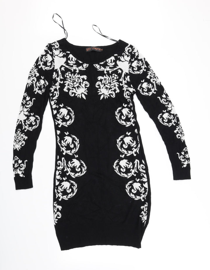 QED London Womens Black Fit & Flare Size M