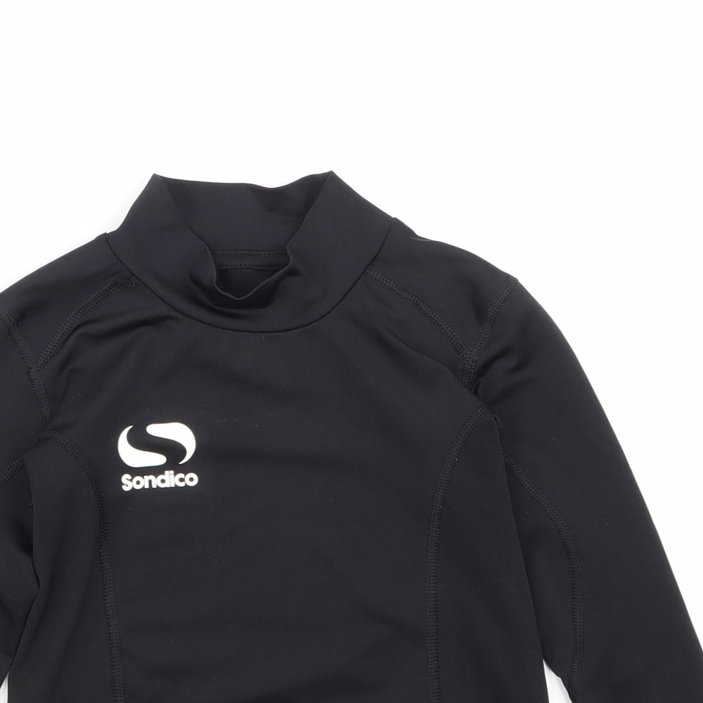 Sondico Boys Black   Basic T-Shirt Size 7-8 Years