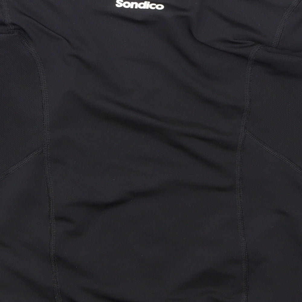 Sondico Boys Black   Basic T-Shirt Size 7-8 Years