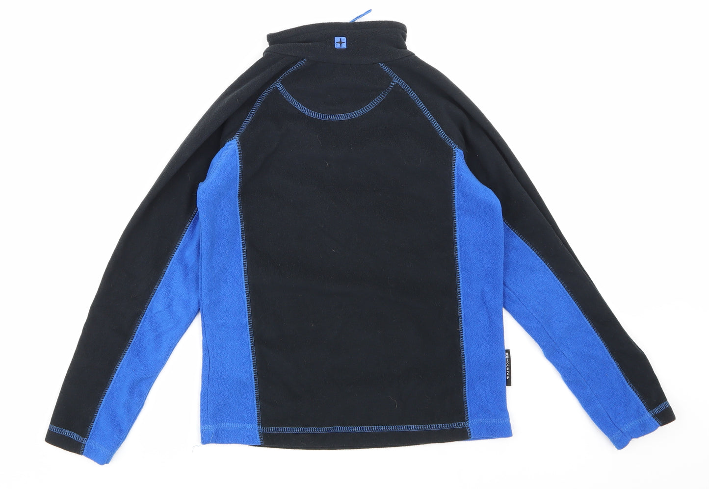 Mountain Warehouse Boys Black   Pullover Sweatshirt Size 7-8 Years  - half zip