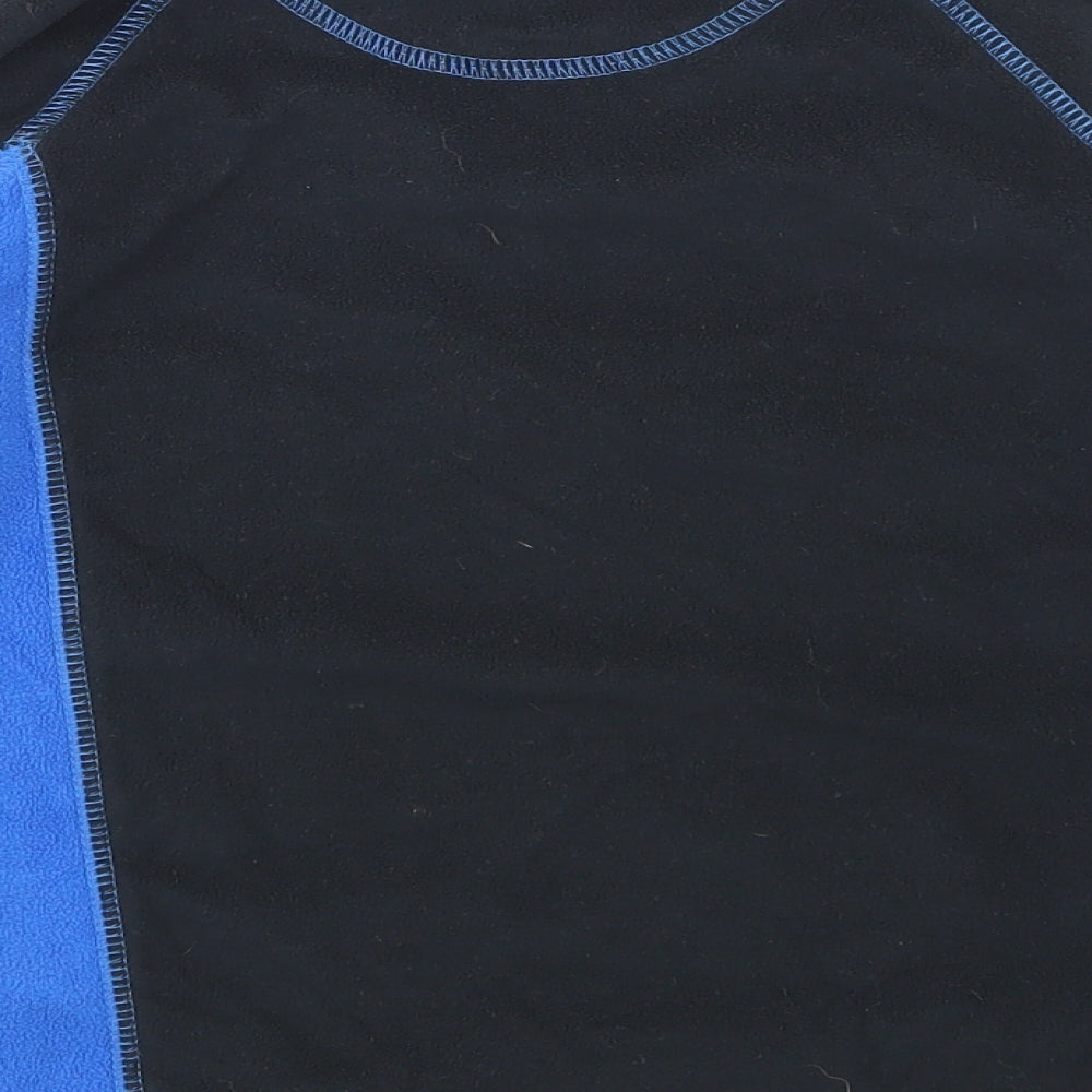 Mountain Warehouse Boys Black   Pullover Sweatshirt Size 7-8 Years  - half zip