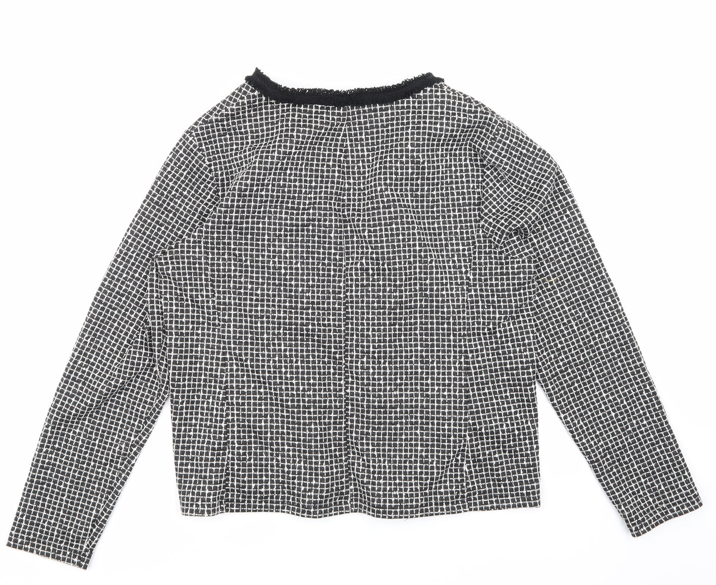 Dorothy Perkins Womens Black Check  Jacket Blazer Size 18