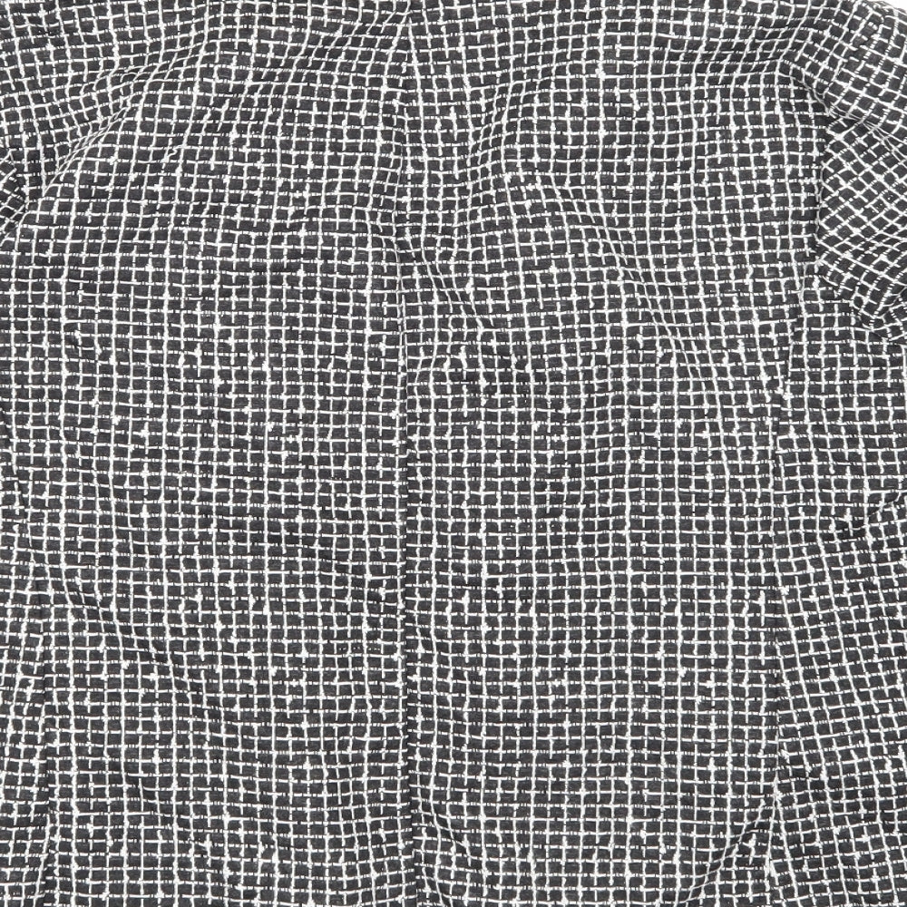 Dorothy Perkins Womens Black Check  Jacket Blazer Size 18