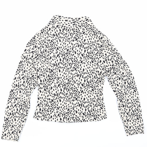 Marks and Spencer Womens Brown Animal Print  Jacket Blazer Size 8