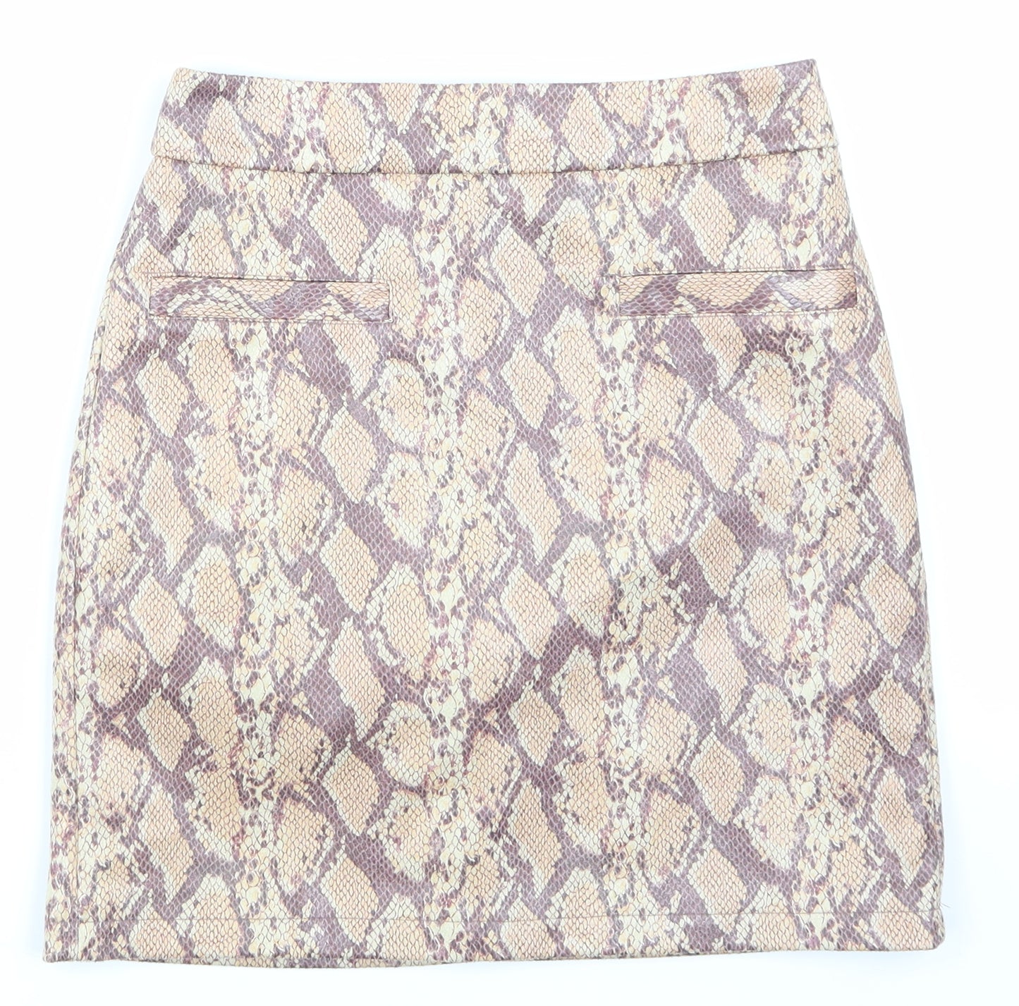 River Island Womens Brown Animal Print  Mini Skirt Size 6