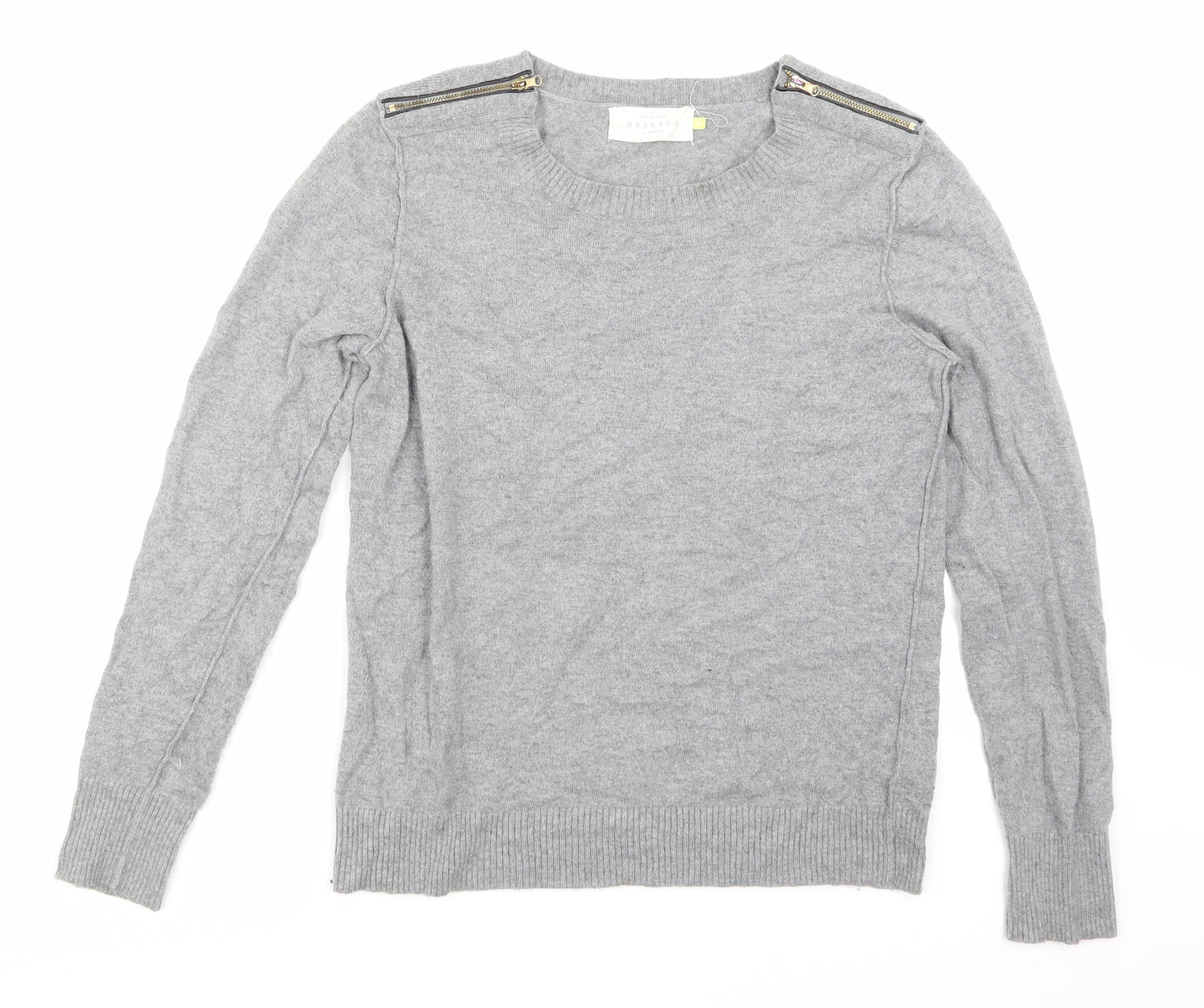 Weekend Womens Grey   Basic T-Shirt Size 12