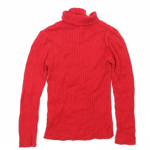 TU Girls Red   Basic T-Shirt Size 5-6 Years