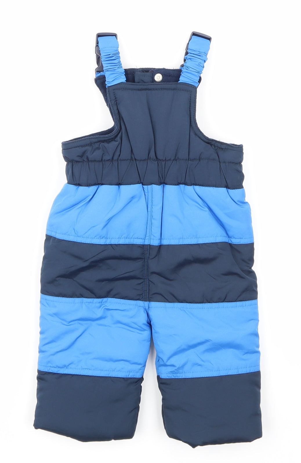 F&F Boys Blue Striped  Jacket Snowsuit Size 3-6 Months