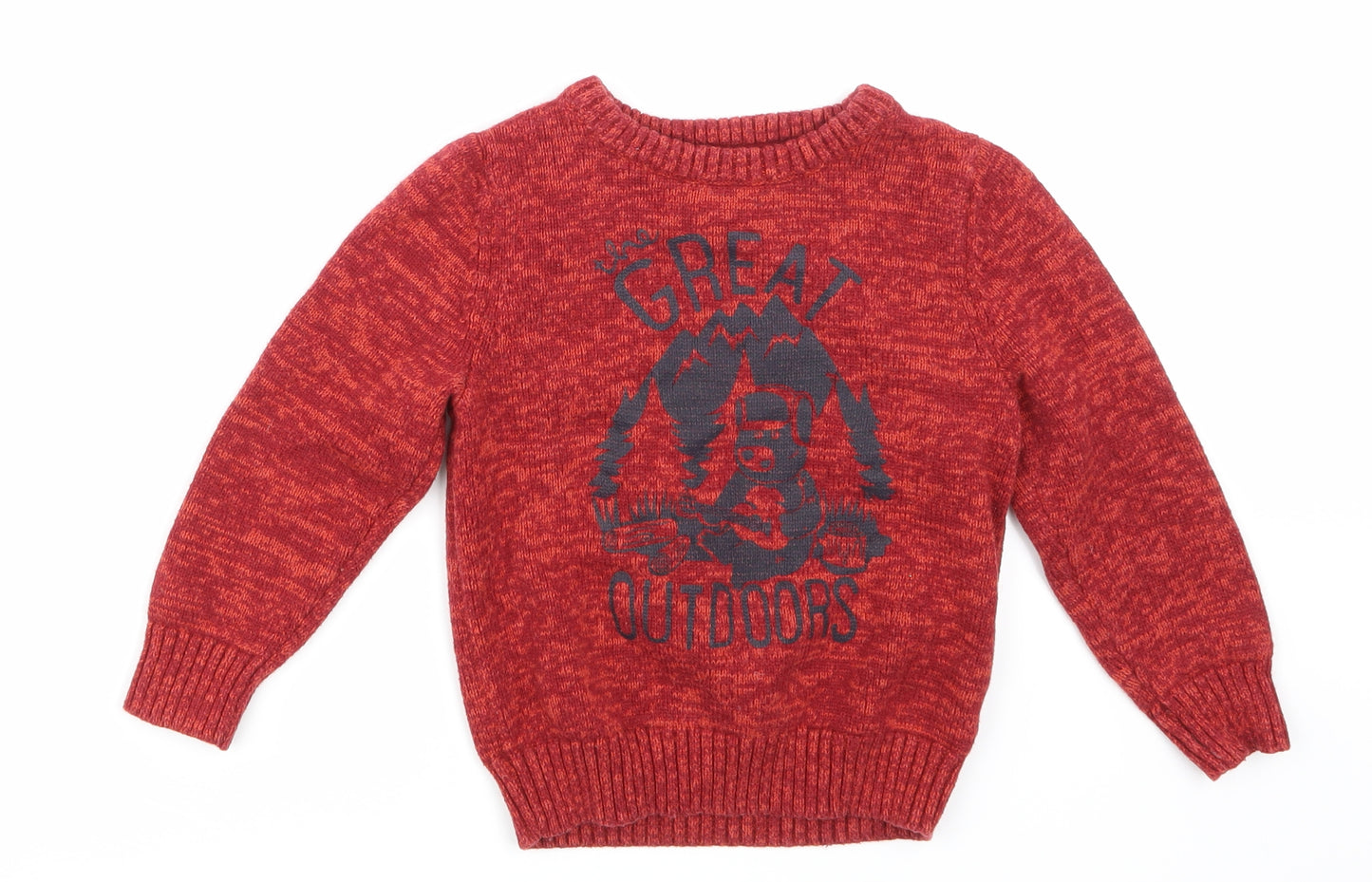 TU Boys Red   Pullover Sweatshirt Size 2-3 Years