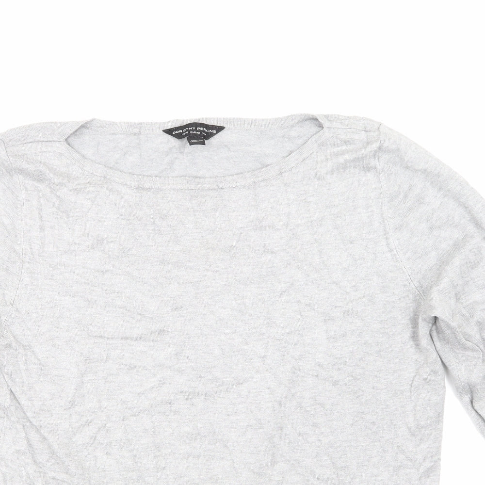 Dorothy Perkins Womens Grey   Pullover Sweatshirt Size 14