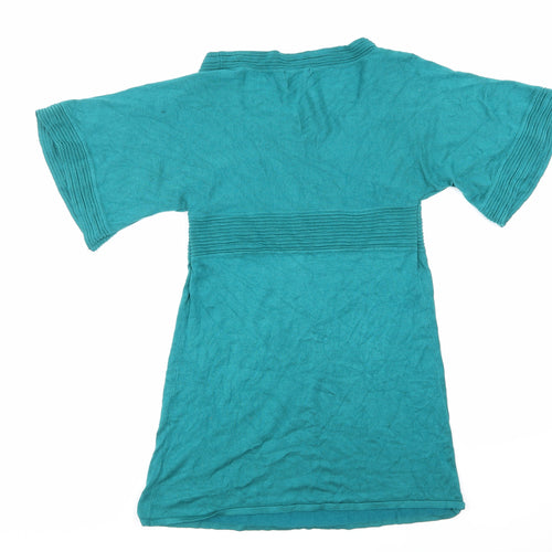 Therapy Womens Green   Basic T-Shirt Size 14