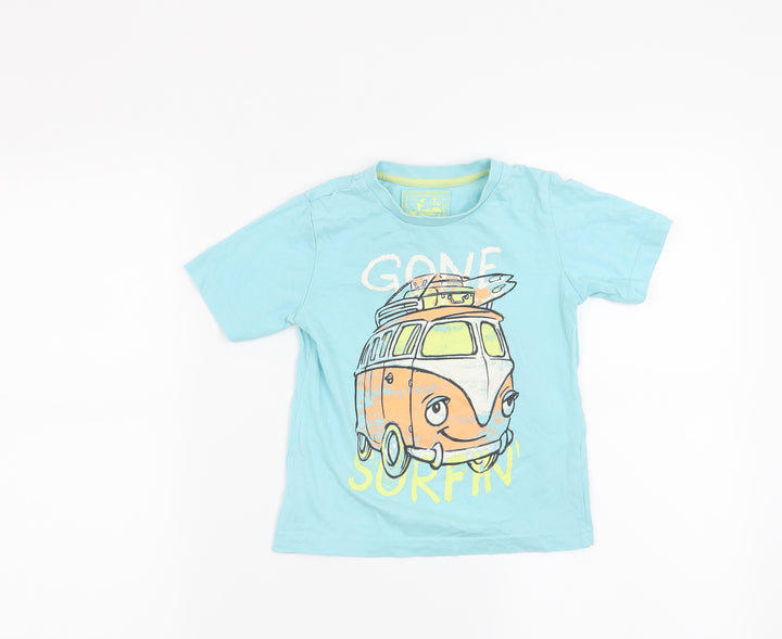 TU Boys Blue   Basic T-Shirt Size 18-24 Months  - Gone Surfin'