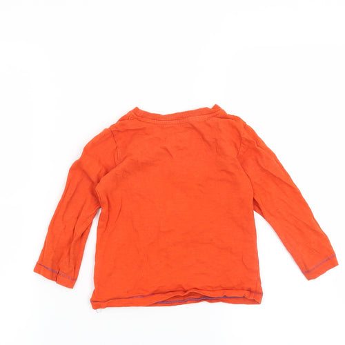 Mini Rebel Boys Orange   Basic T-Shirt Size 2-3 Years  - Car