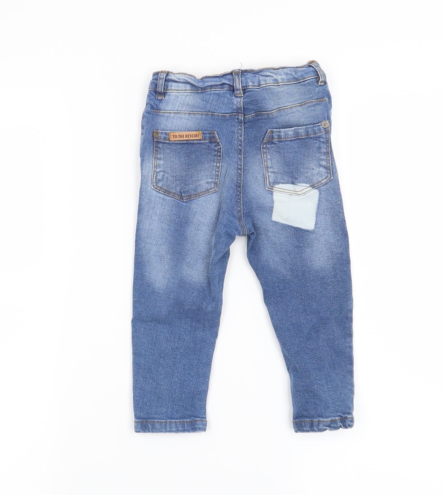 Preworn Girls Blue   Capri Jeans Size 18-24 Months