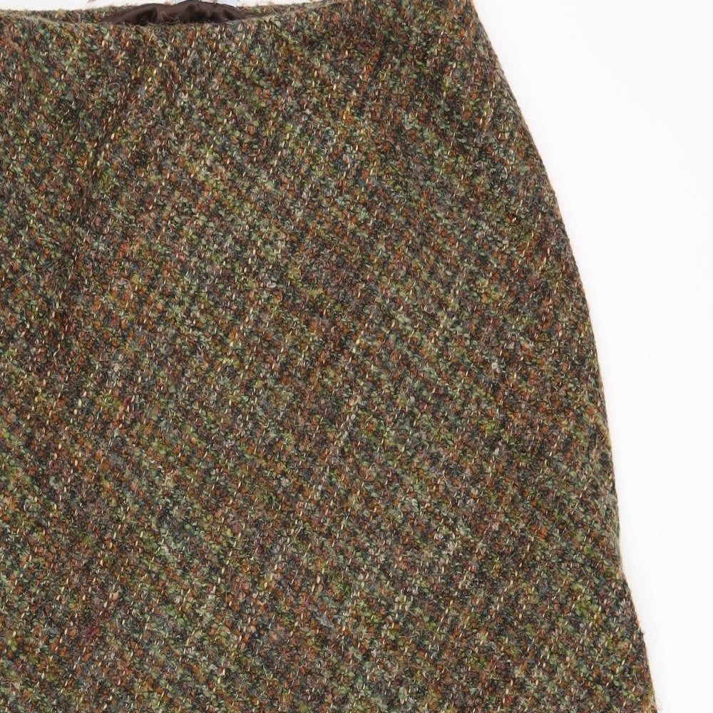 Penny Plain Womens Green   A-Line Skirt Size 14