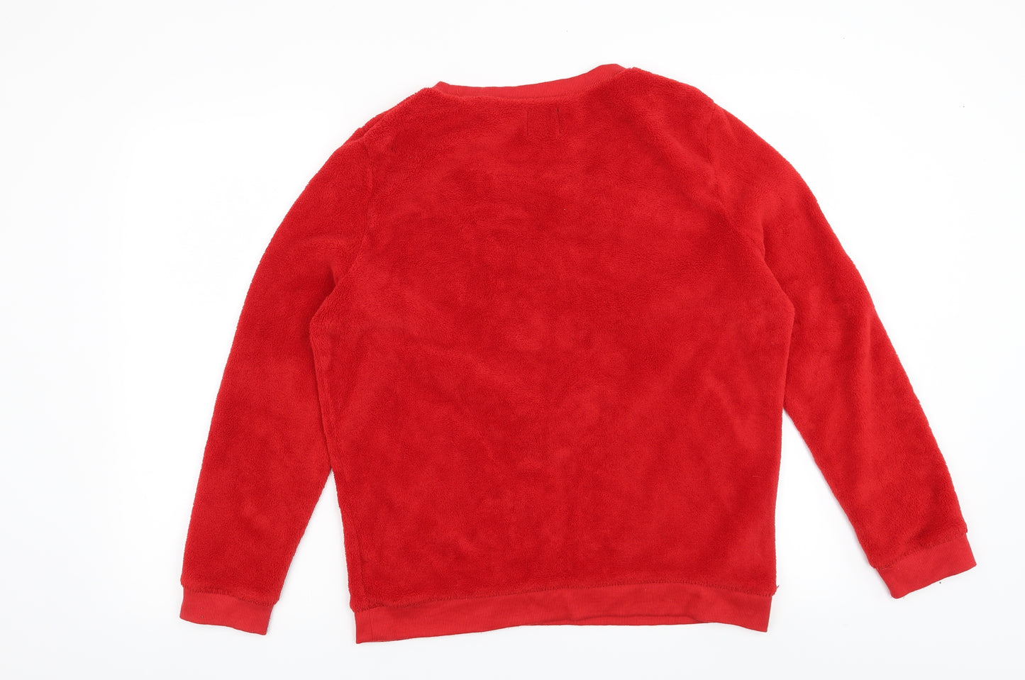 Love To Lounge Womens Red Solid  Top Pyjama Top Size 12  - Disney Mickey Mouse
