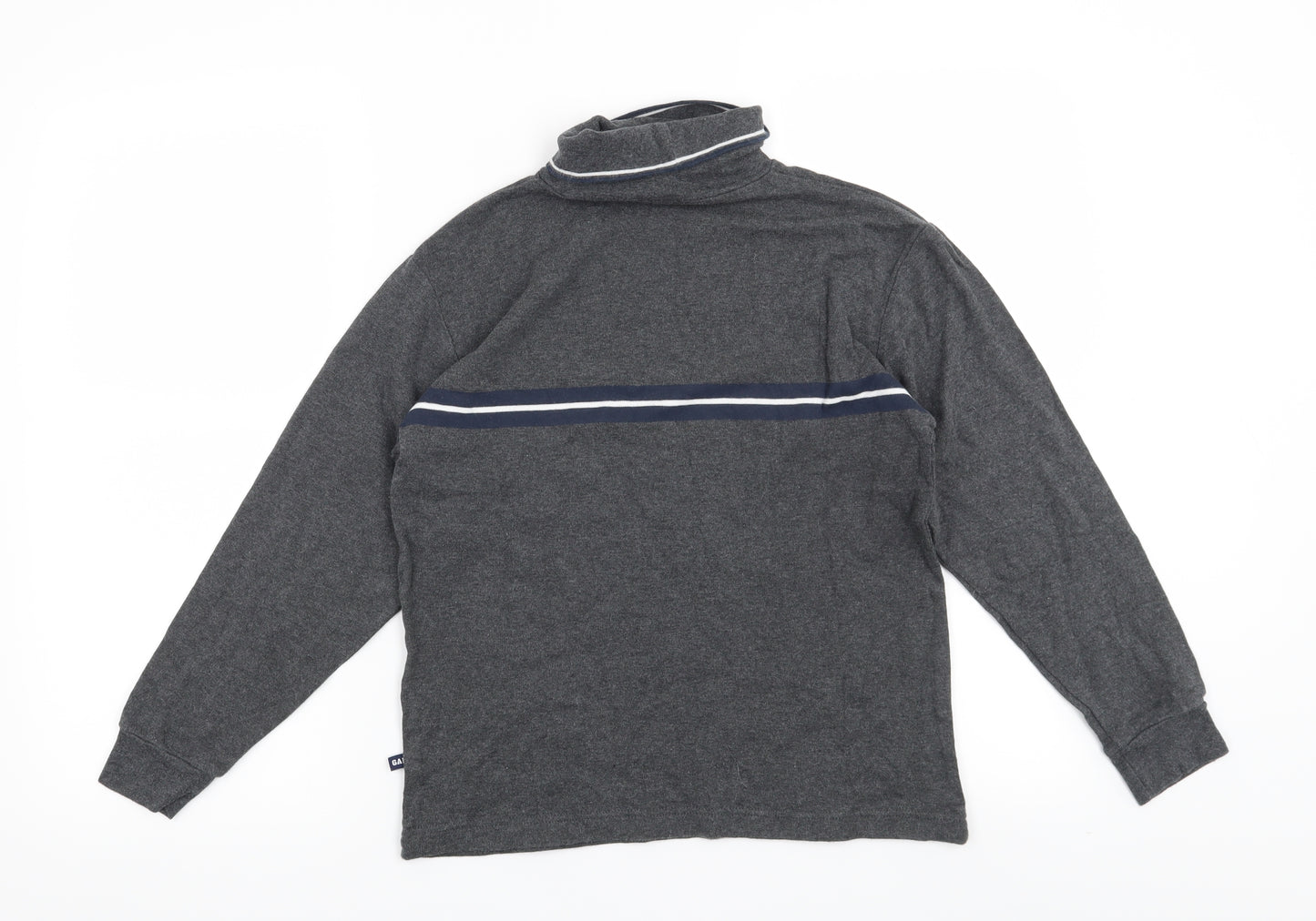 Gap Womens Grey Striped  Pullover Sweatshirt Size L