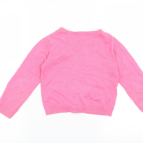 Nutmeg Girls Pink   Cardigan Jumper Size 3-4 Years