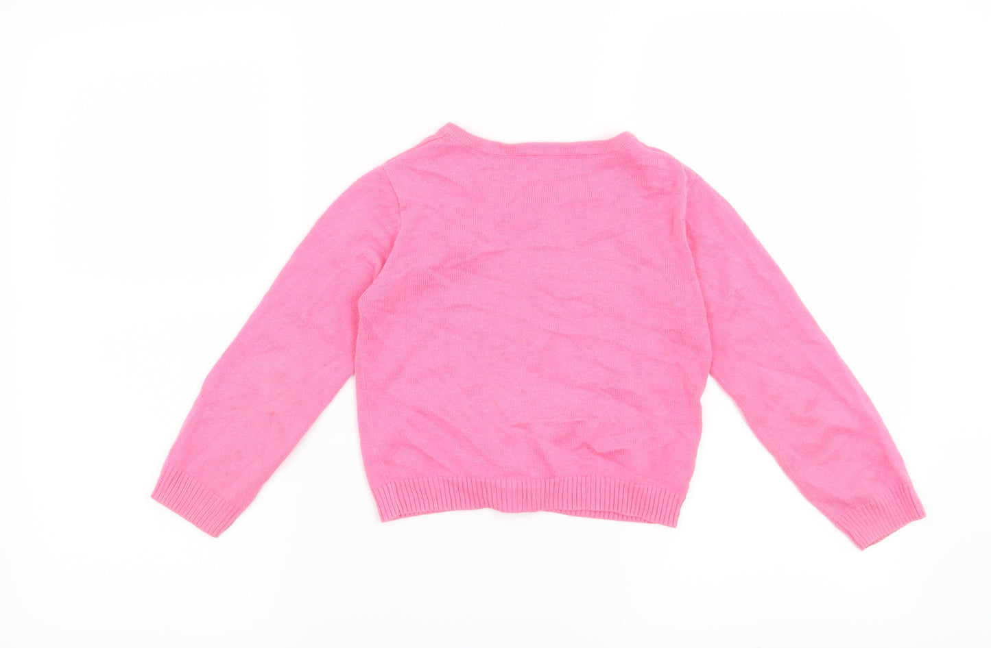 Nutmeg Girls Pink   Cardigan Jumper Size 3-4 Years