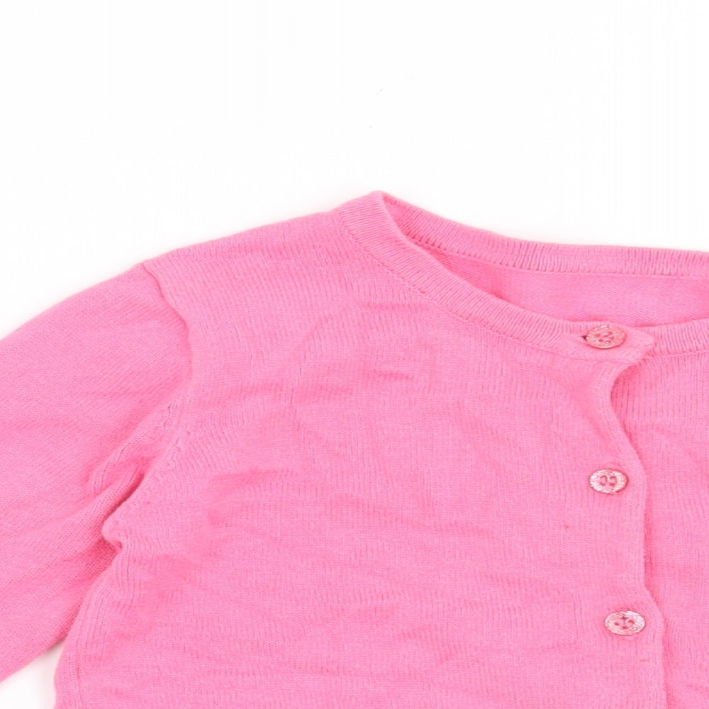 Nutmeg Girls Pink   Cardigan Jumper Size 3-4 Years