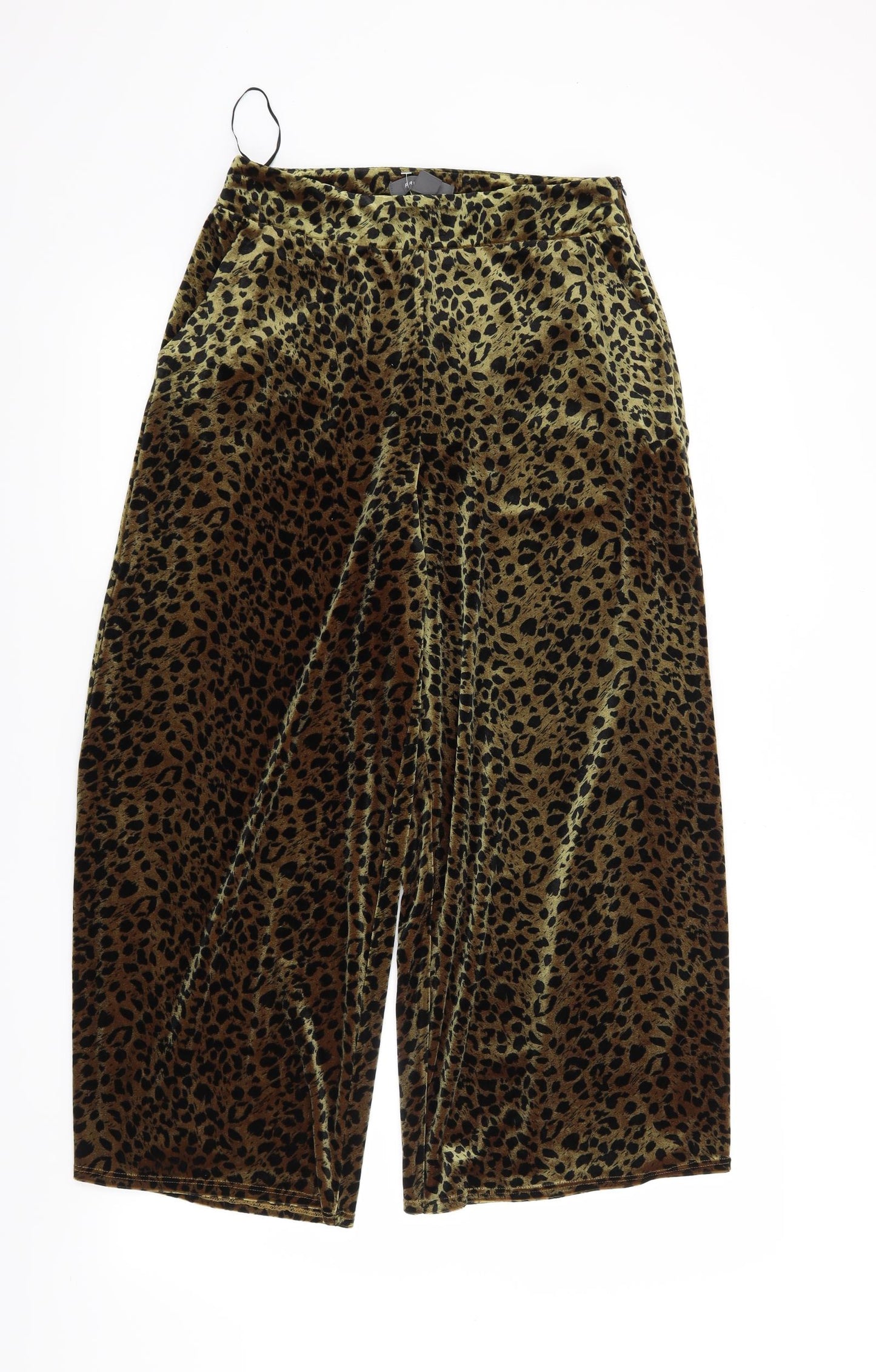 Primark Womens Brown Animal Print  Trousers  Size 8 L23 in