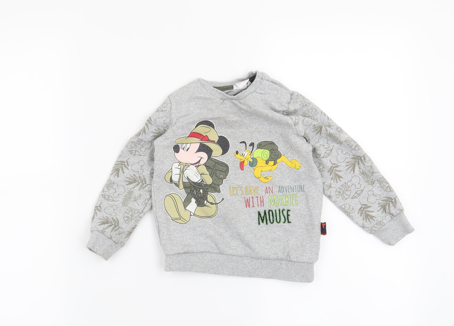 Disney Baby Baby Grey   Pullover Jumper Size 18-24 Months  - Disney Mickey Mouse