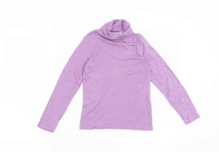 La Redoute Girls Purple Pullover Sweatshirt Size 8 Years