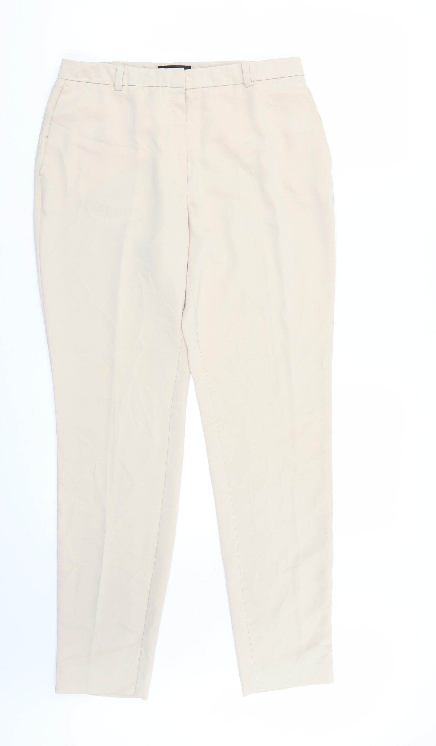 Mango Womens Beige   Trousers  Size 8 L31 in