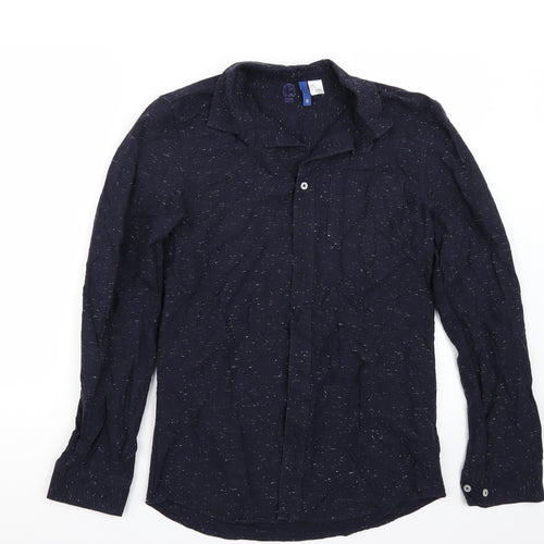 H&M Mens Blue    Button-Up Size S