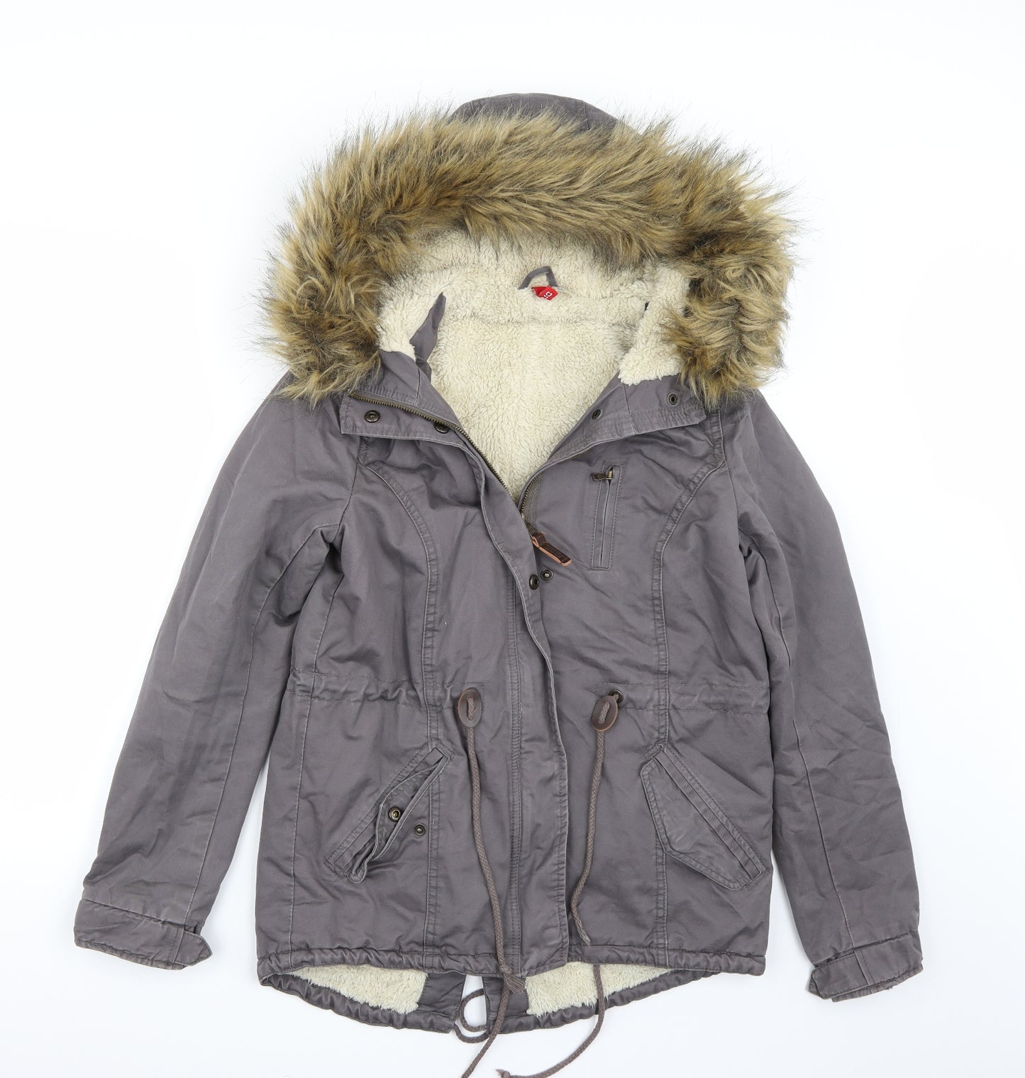 H&M Womens Grey   Jacket Coat Size 8