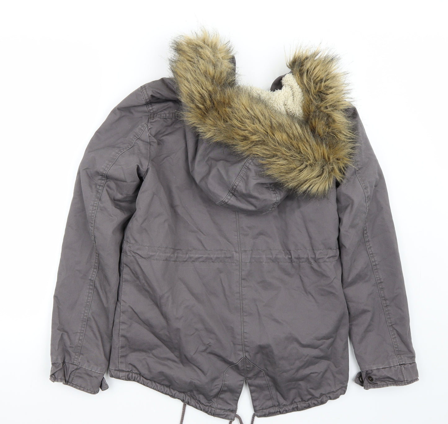 H&M Womens Grey   Jacket Coat Size 8